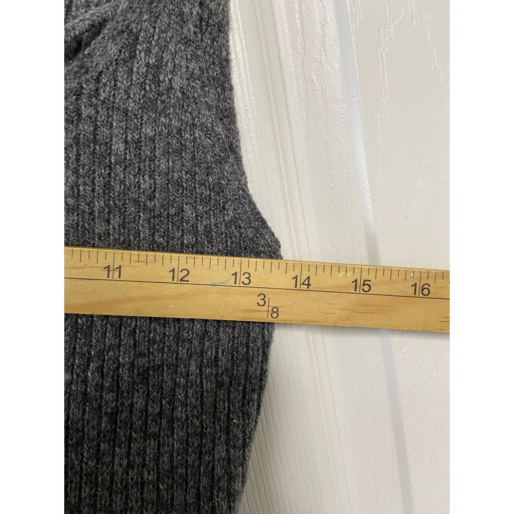 American Eagle Outfitters Cami Top Gray Ribbed Crisscross Spaghetti Strap Sz L - Picture 7 of 8